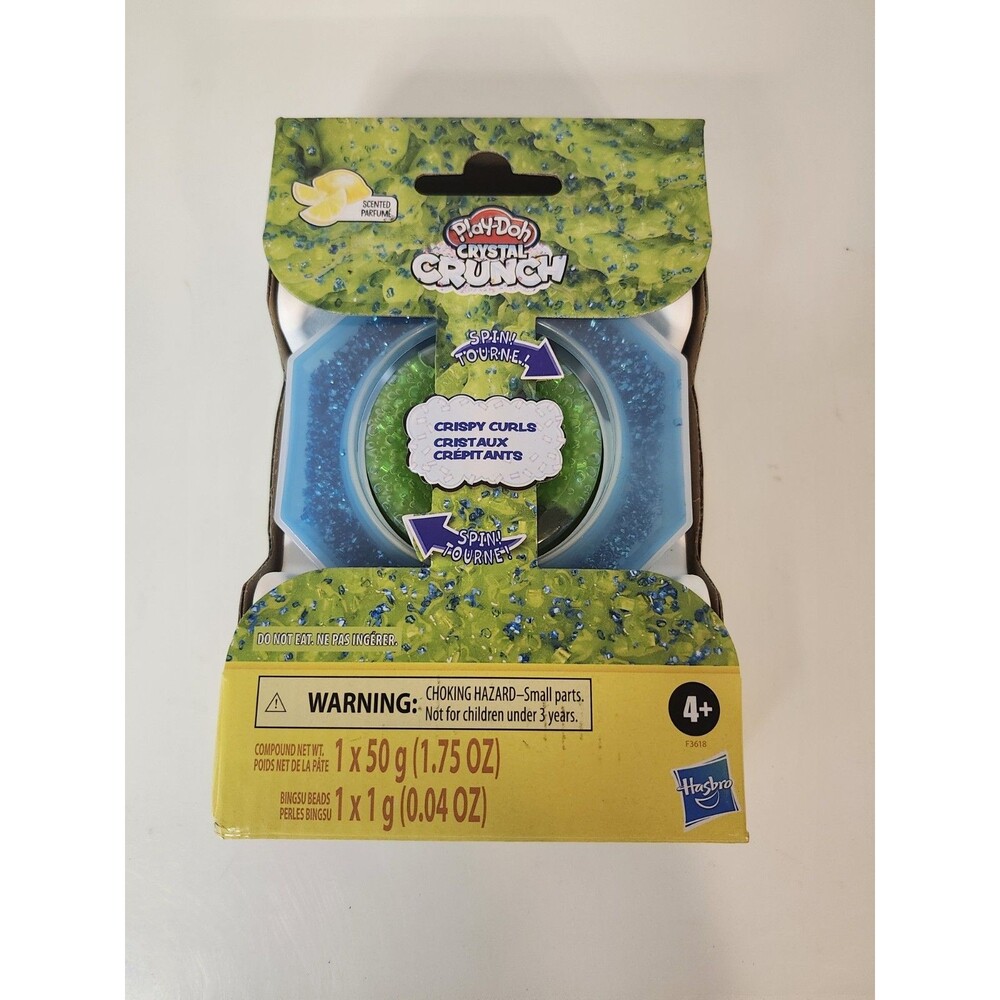 Play-Doh Crystal Crunch Crispy Curls Mixing Kit, Lemon Scented